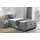 Jockenhöfer Boxspringbett JOCKENHÖFER GRUPPE "Paloma, Kopf- und Fussteil elektromotorisch verstellbar", grau (mittelgrau 430, 09), B:130cm L:225cm, Bezug Bett: Mittelstruktur (95% Polyester, 5% Nylon);Topper und Matratzenspiegel: 95% Polyester, 5% Nylon,