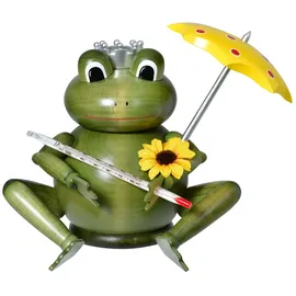 KWO Kunstgewerbe Werkstätten Räuchermann Wetterfrosch 14 cm grün