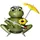 KWO Kunstgewerbe Werkstätten Räuchermann Wetterfrosch 14 cm grün