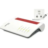 FRITZ!Box 6660 Cable (DOCSIS-3.1-Kabelmodem, 2x2 WLAN AX (Wi-Fi 6) mit 2.400 MBit/s (5 GHz) und 600 MBit/s (2,4 GHz), 1x 2,5 Gigabit-LAN-Port)