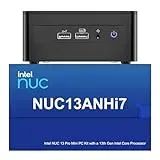 Intel NUC 13 Pro NUC13ANHi7 Arena Canyon Mini PC, Core i7-1360P, 32GB RAM, 1TB SSD, Mini Computer Windows 11 Pro für Business Home Office, Unterstützung 8K/4K Quad Display/WiFi 6E/BT 5.3/Thunderbolt 4