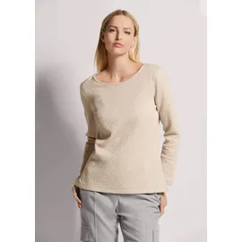 Madeleine Sweatshirt mit Struktur Beige 42