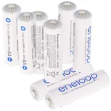 Panasonic Sanyo HR-3UTGA eneloop Akku Mignon/AA 2000mAh 8er +AccuCell Safe
