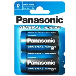 Panasonic R20 General Purpose Mono Batterie 2er Blister Zink Kohle
