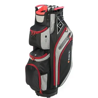 RAIKOU Golf Cartbag – Premium Golftasche, wasserdicht mit 14-facher Schlägerunterteilung – Ultraleicht, Trolley-kompatibel, mit Kühl- & Wertsachenfach – Für Damen & Herren (Rot)