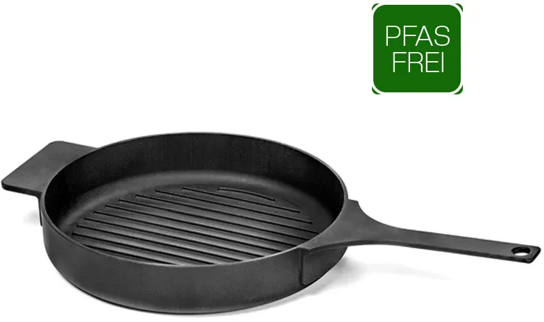 Serax Sergio Herman Grillpfanne SURFACE - Gusseisen - schwarz - 26cm