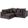 MASSIVMOEBEL24.DE Ecksofa 238x234x90 dunkelgrau SYLT
