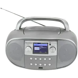 Soundmaster SCD7600TI tragbares Internetradio WLAN Netzwerkradio DLNA Bluetooth DAB+ CD USB MP3 Weckerfunktion Hörbuchfunktion Farbdisplay