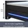 Juskys Boxspringbett Norfolk Schwarz 140 x 200 cm