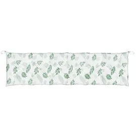vidaXL Bankauflage 200 x 50 x 7 cm blattmuster 1 St.