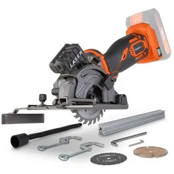 VARO POWDP25400 Powerplus Mini Tauchsäge 20V Ø89mm mit Zubehör ohne Batterie und Ladegerät