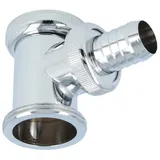 tecuro Zwischenstück - Adapter mit Geräteanschluss für Geruchsverschluss, 1 1/4 Zoll x 58 mm - mit Geräteanschluss für Spülmaschine/Waschmaschine