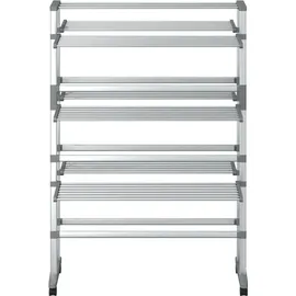 vidaXL Wäscheständer mit Rollen 89x64x129 cm Aluminium