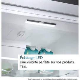 Bosch Serie 2 KGN33NLEB Kühl-Gefrierkombination (282 l, 1760 mm hoch, Edelstahl)