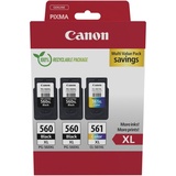 Canon PG-560XLx2/CL-561XL schwarz color Druckköpfe, 3er-Set