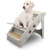 ANIMEL Hundetreppe Tiertreppe Welpentreppe Treppe Hund Katze Einstiegshilfe für Auto, Bett, Couch bis 100kg