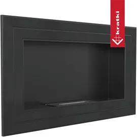Kratki Wandkamin Bioethanol JULIET schwarz