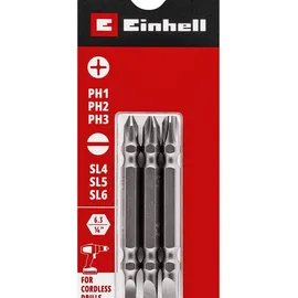 einhell accessories Doppel-Bit-Set PH/SL 65 mm 3 Stück