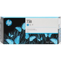HP Tinte 738 300ml cyan (676M6A)