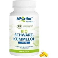 APOrtha® Bio-Schwarzkümmelöl 500 mg - vegane Kapseln 120 St