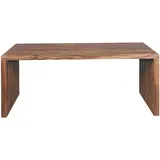 FineBuy Design Schreibtisch 180 cm Sheesham Massivholz Bürotisch Computertisch