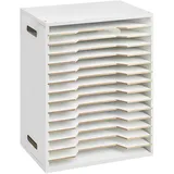 Papier-Organizer mit 15 Ebenen, verstellbare Holzregale, Papier-Aufbewahrungsregal, Schreibtisch-Aktensortierer, A4-Sortierer, Aufbewahrungsregal, Scrapbook-Tisch-Organizer für Zuhause und Büro