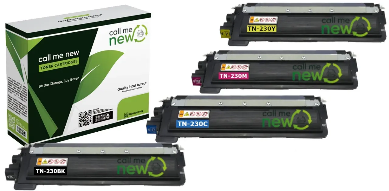 4x Callmenew Toner für Brother TN-230 SET DCP 9010 HL 3000 3040 3070 MFC 9120...