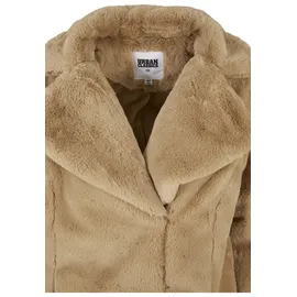 URBAN CLASSICS Ladies Lapel Teddy Jacket unionbeige S Beige