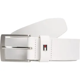 Tommy Hilfiger Gürtel Leder 3,5 cm breit weiß 120