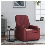 vidaXL Relaxsessel mit Liegefunktion Kunstleder 86,5 x 93,5 x 0 cm Weinrot