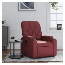 vidaXL Relaxsessel mit Liegefunktion Kunstleder 86,5 x 93,5 x 0 cm Weinrot