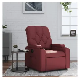 vidaXL Relaxsessel mit Liegefunktion Kunstleder 86,5 x 93,5 x 0 cm Weinrot