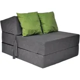 Gästematratze faltbar 200 x 70 x 15 cm mit Kissen