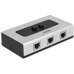 Umschalter RJ45 10/100/1000 Mbps 2 Port manuell bidirektional