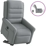 vidaXL Relaxsessel mit Aufstehhilfe Elektrisch 91,5 x 102,5 x 0 cm Hellgrau