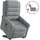 vidaXL Relaxsessel mit Aufstehhilfe Elektrisch 91,5 x 102,5 x 0 cm Hellgrau