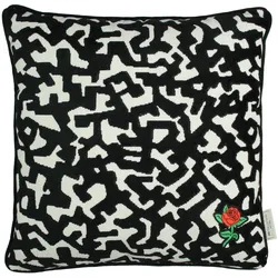 Kissen BLACK GRAPHIC ROSE