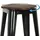 HJH Office Vantaggio High WS Barhocker 44 x 77 x 44 cm Schwarz