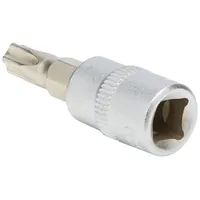KS Tools 1/4" Bit-Stecknuss, Fünfstern mit Stirnlochbohrung, TS30, aus