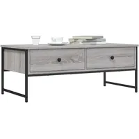 vidaXL Couchtisch Grau Sonoma 101 x 49 x 10 cm