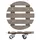 Wagner Pflanzenroller WPC Ø 29 x 7,5 cm taupe