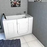 Acquavapore - Sitzwanne Whirlpool Badewanne Mit Tür S07wp-th-c 140x76cm - Weiß