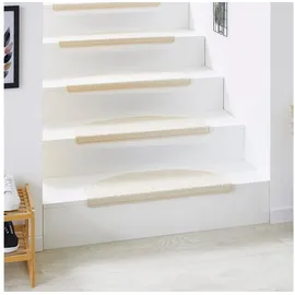 Andiamo Stufenmatte »Casablanca, Made in Netherlands«, halbrund, 6,5 mm Höhe, Uni Farben, selbstklebend, strapazierfähig, 15 Stück in einem Set beige