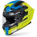 Airoh Helmet Gp550 S Challenge Blue/Yellow Matt, XS