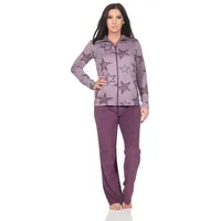 normann Relaxanzug Normann Damen Frottee Hausanzug / Freizeitanzug - auch in Übergröße rot 60-62