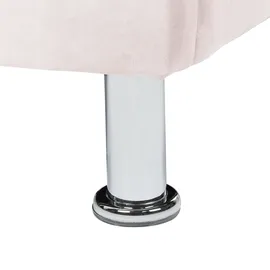 Beliani Metz 90 x 200 cm Pastellrosa