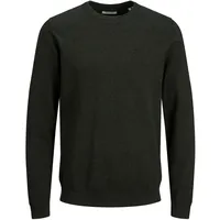 JACK & JONES Basic Pullover - Forest Night / Detail Twisted With Black - XS