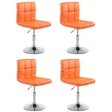 CLP 4er Set Lounger Palma V2 Kunstleder orange