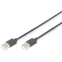 Digitus USB 2.0 Kabel Typ A St./ St. 1m schwarz