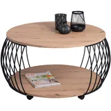 m2 Peking Braun Eiche 80 x 80 x 47 cm